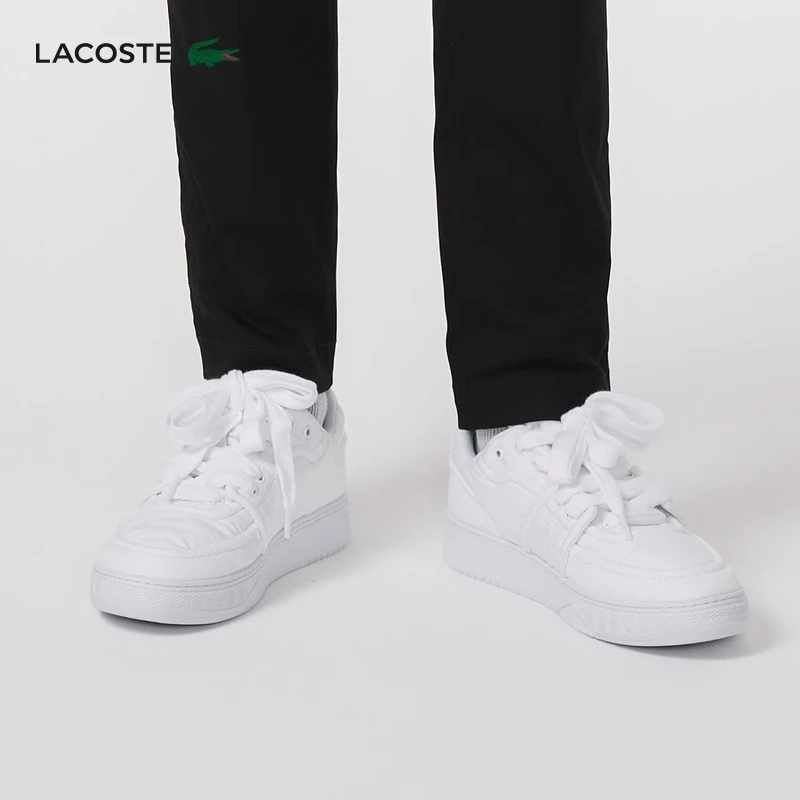 LACOSTE法国鳄鱼男鞋L001系列系带休闲鞋小白鞋板鞋|46SMA0061