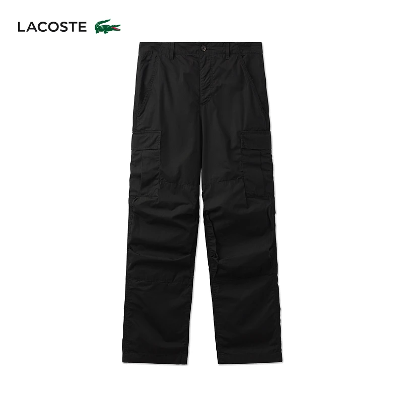 LACOSTE法国鳄鱼男士24夏季新款时尚纯色百搭直筒长裤|HH1567
