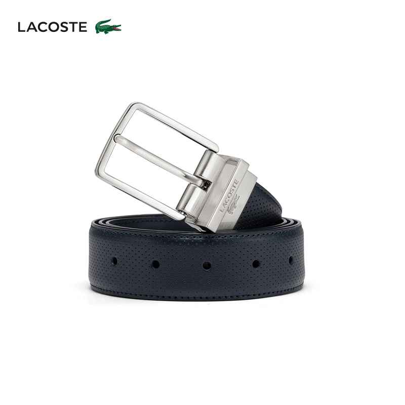 LACOSTE法国鳄鱼配件新款黑色通勤商务百搭正装皮带腰带|RC4002