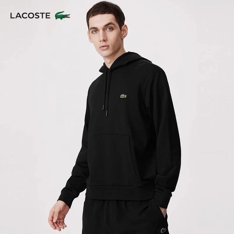 LACOSTE法国鳄鱼男装休闲宽松时尚潮流纯色连帽运动衫卫衣|SH2567