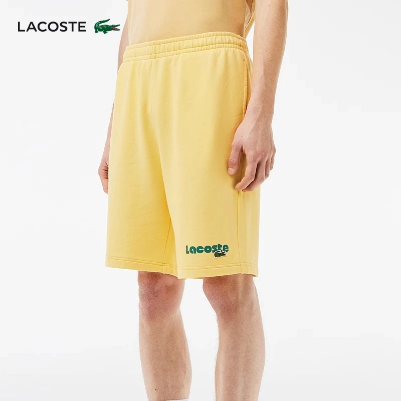 LACOSTE法国鳄鱼男装24夏季新款休闲舒适纯棉运动裤短裤|GH7526