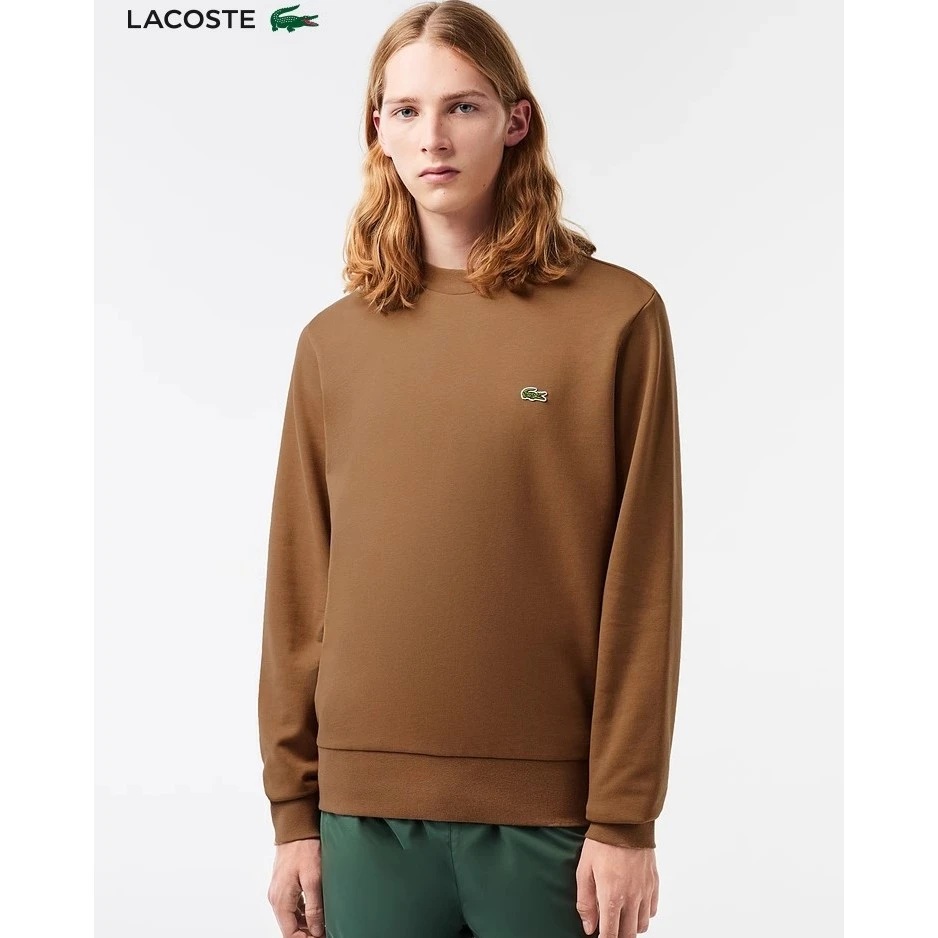 LACOSTE法国鳄鱼男装新款经典款logo标饰圆领长袖卫衣男士|SH2564