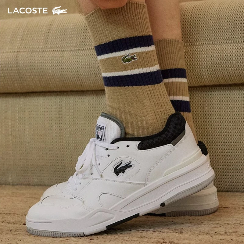 LACOSTE法国鳄鱼男鞋潮青春潮流拼色厚底运动休闲鞋|47SMA0061