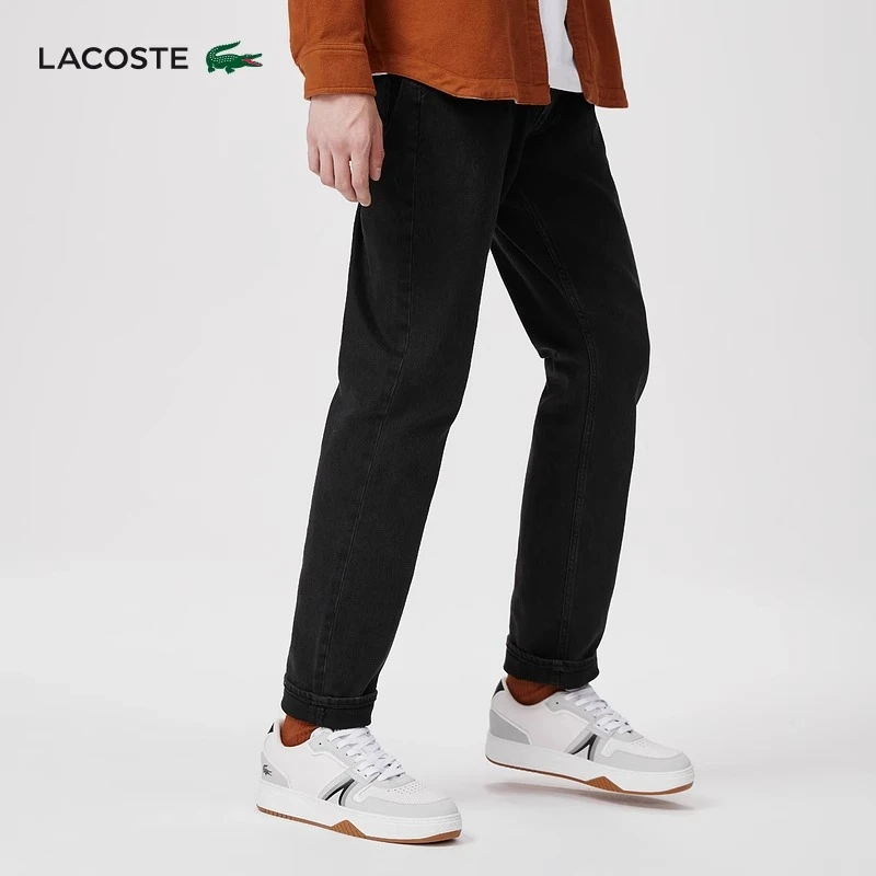 LACOSTE法国鳄鱼男装青春潮流休闲修身直筒牛仔裤九分裤|HH8949