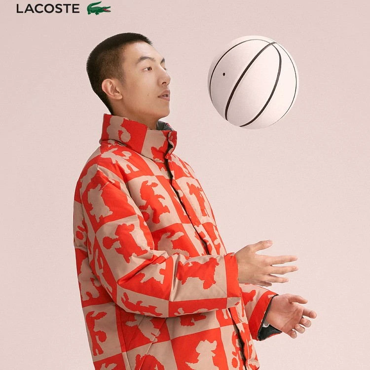 LACOSTE法国鳄鱼情侣款23春款CNY系列休闲立领男士外套|BH7962