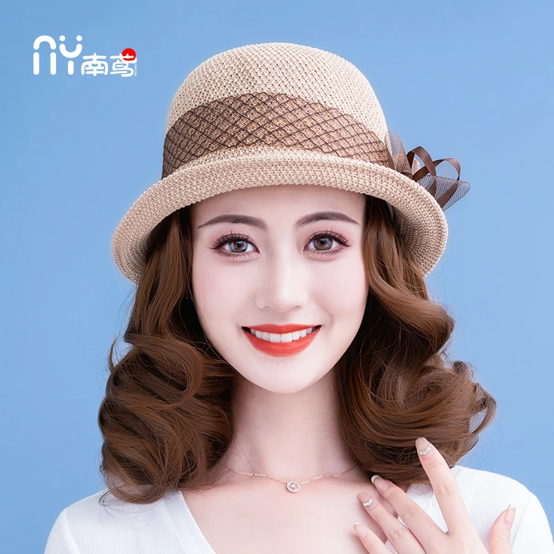 帽子假发一体女夏天时尚2025新款假发渔夫帽短卷发假发帽子可拆卸