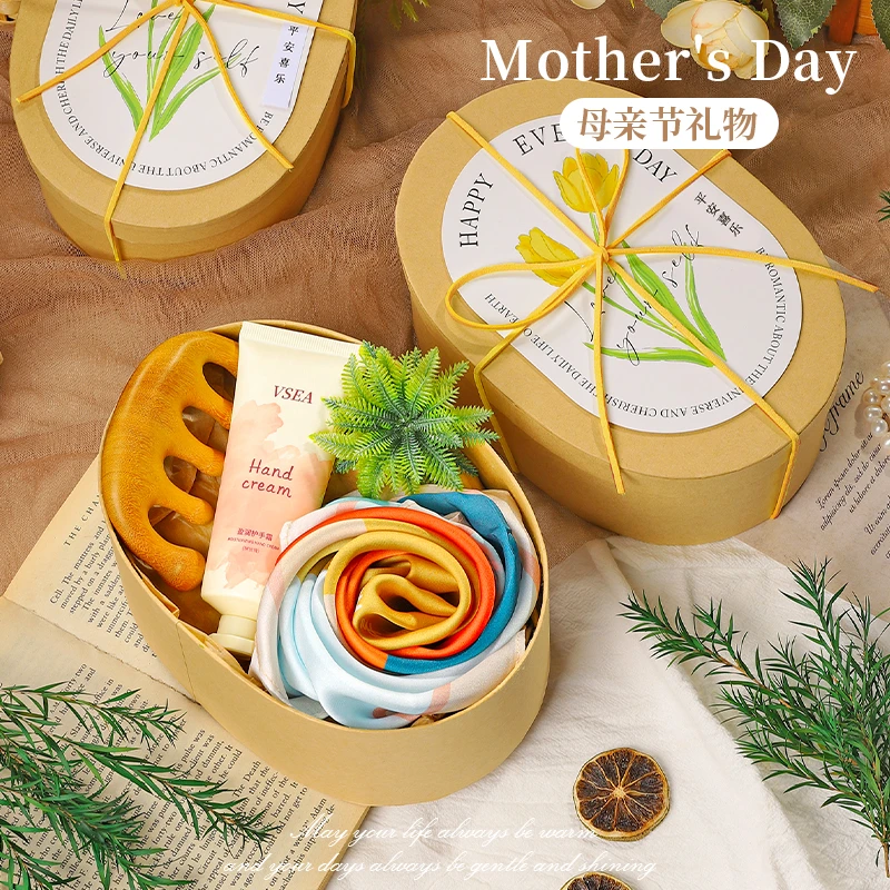 2024新款教师节礼物送老师幼儿园妈妈生日实用高级感丝巾伴手礼盒