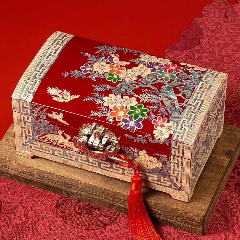 【锦上添花】收藏款螺钿漆器手工首饰盒收纳手饰品礼物
