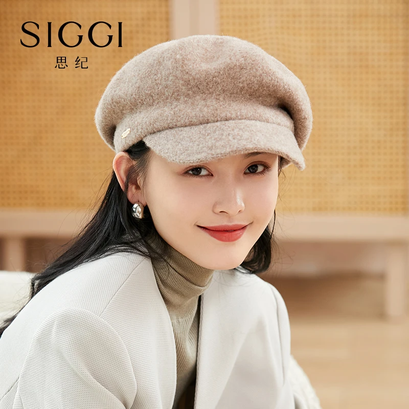 【LIULIU专属】siggi 女秋冬羊毛贝雷复古百搭八角鸭舌帽SI93253团