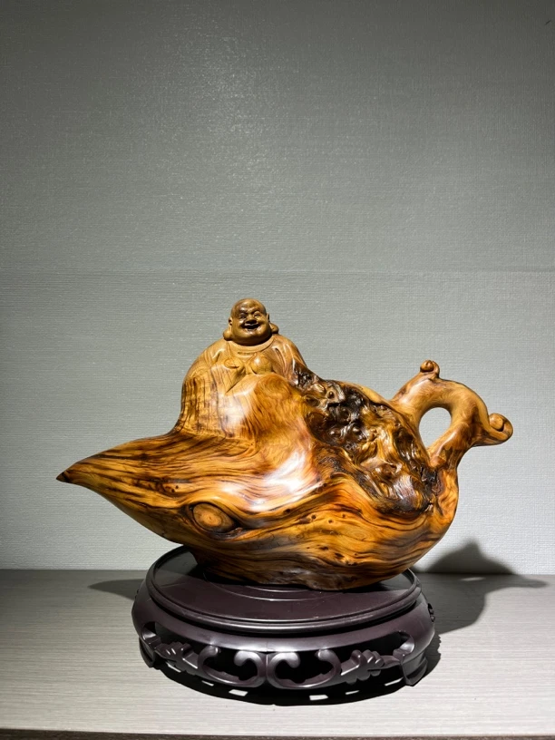 崖柏手工雕刻工艺品摆件，高：28厘米