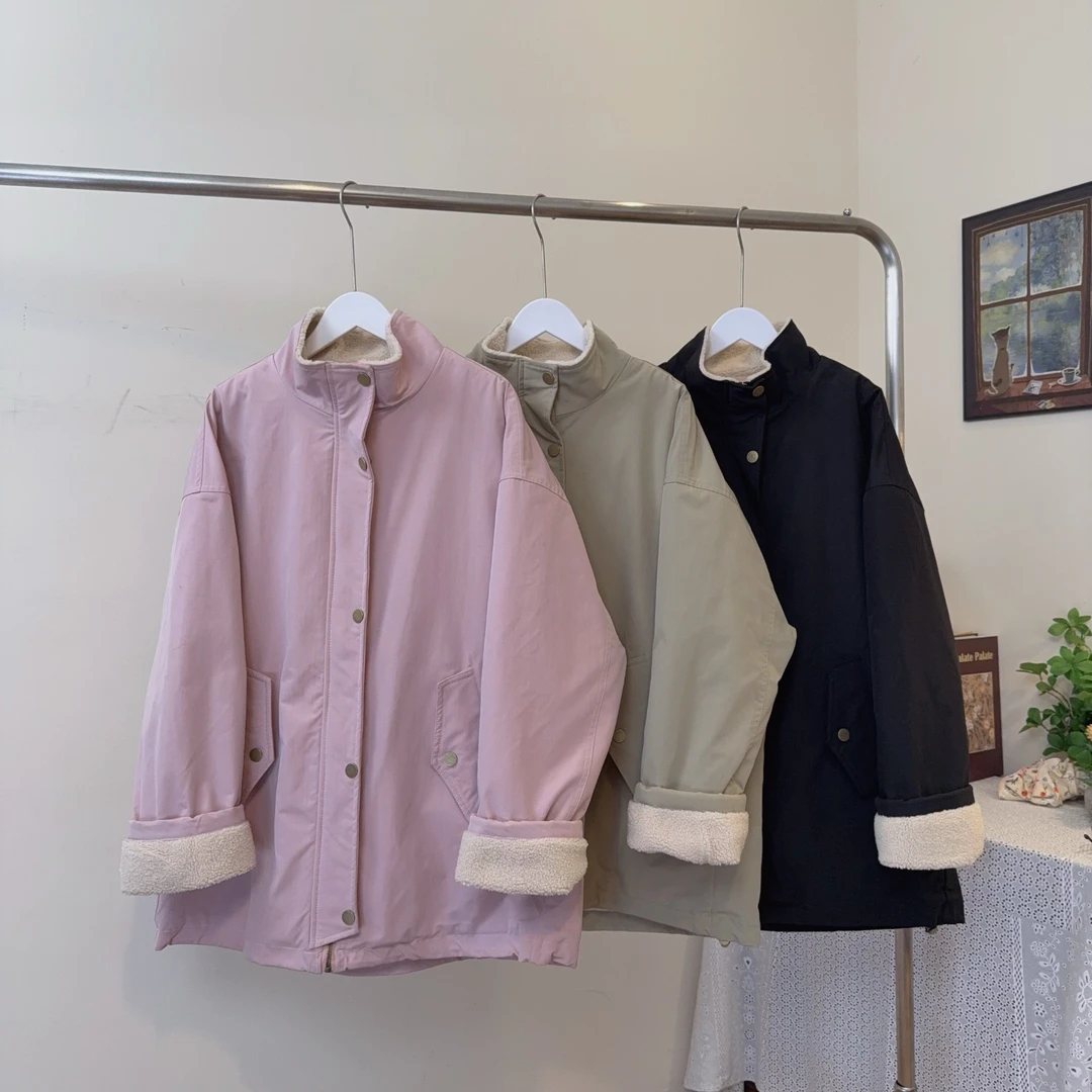 重工高克重糕糕毛派克棉衣冬季新款外套