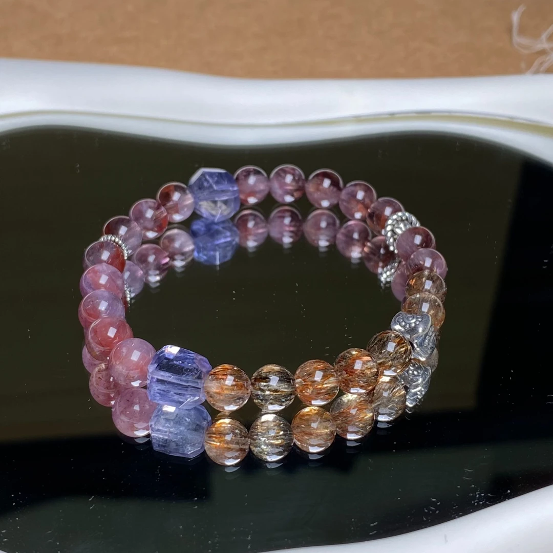 灵萃DIY极光23黑金超水晶手串多样性发其一LC701