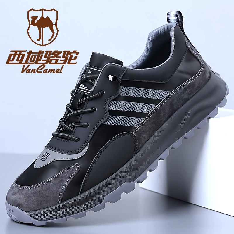 VANCAMEL/西域骆驼男鞋新款时尚百搭潮流休闲运动软底透气男潮鞋