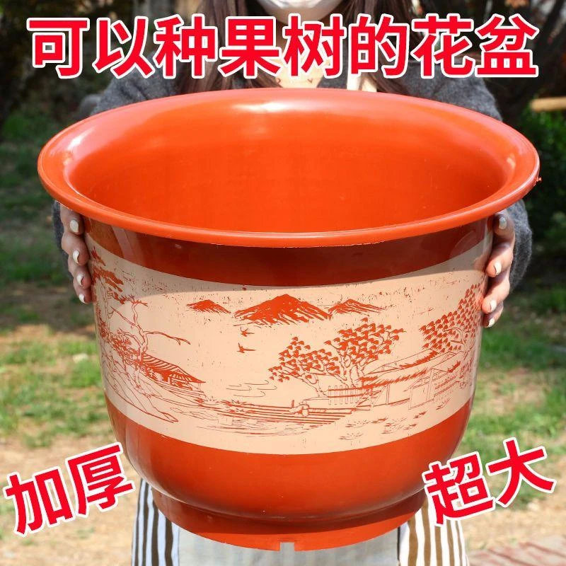 【送托盘】加厚大号塑料花盆仿陶瓷果树花盆加厚树脂盆特价花盆批发