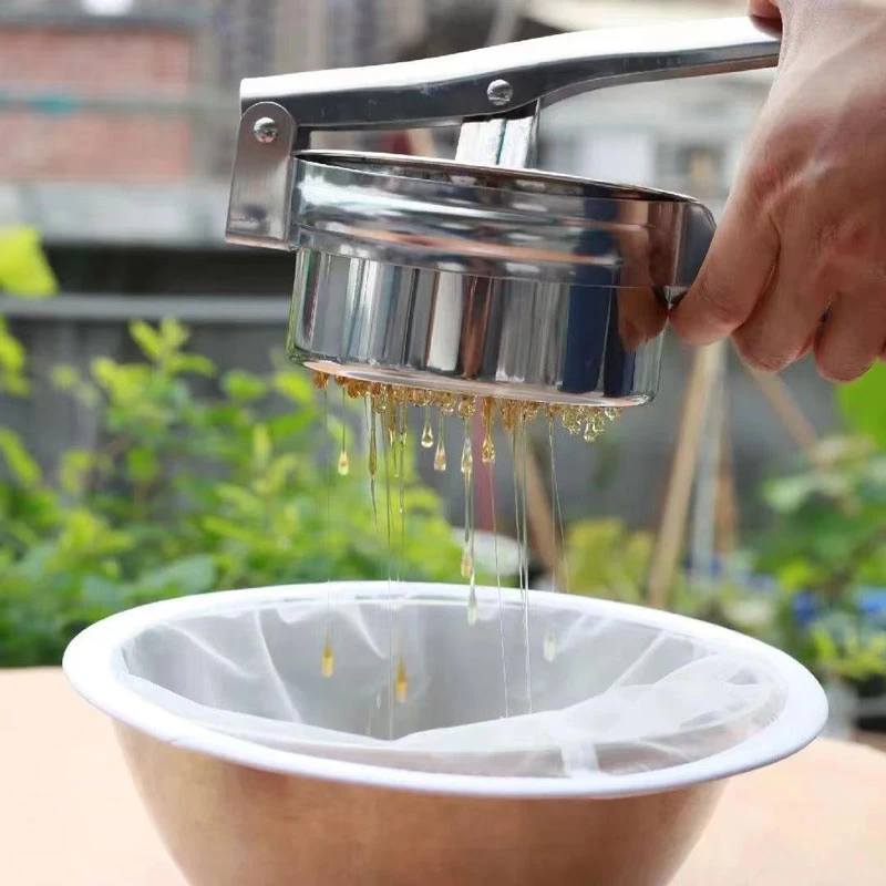 压蜜机全不锈钢小型家用手动土蜂蜜中蜂榨汁机压糖榨蜡过滤器包邮