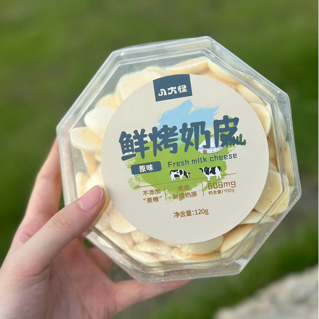 新疆八大怪原味鲜烤奶皮120克/盒