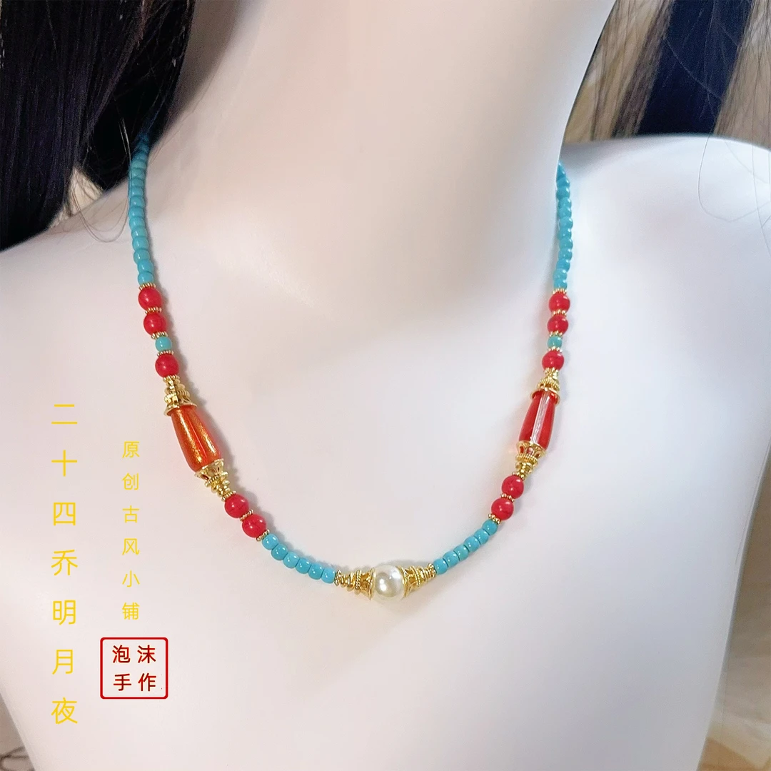 合金项链 二十四乔摇灵项链新中式文艺气质轻奢复古小众日常百搭