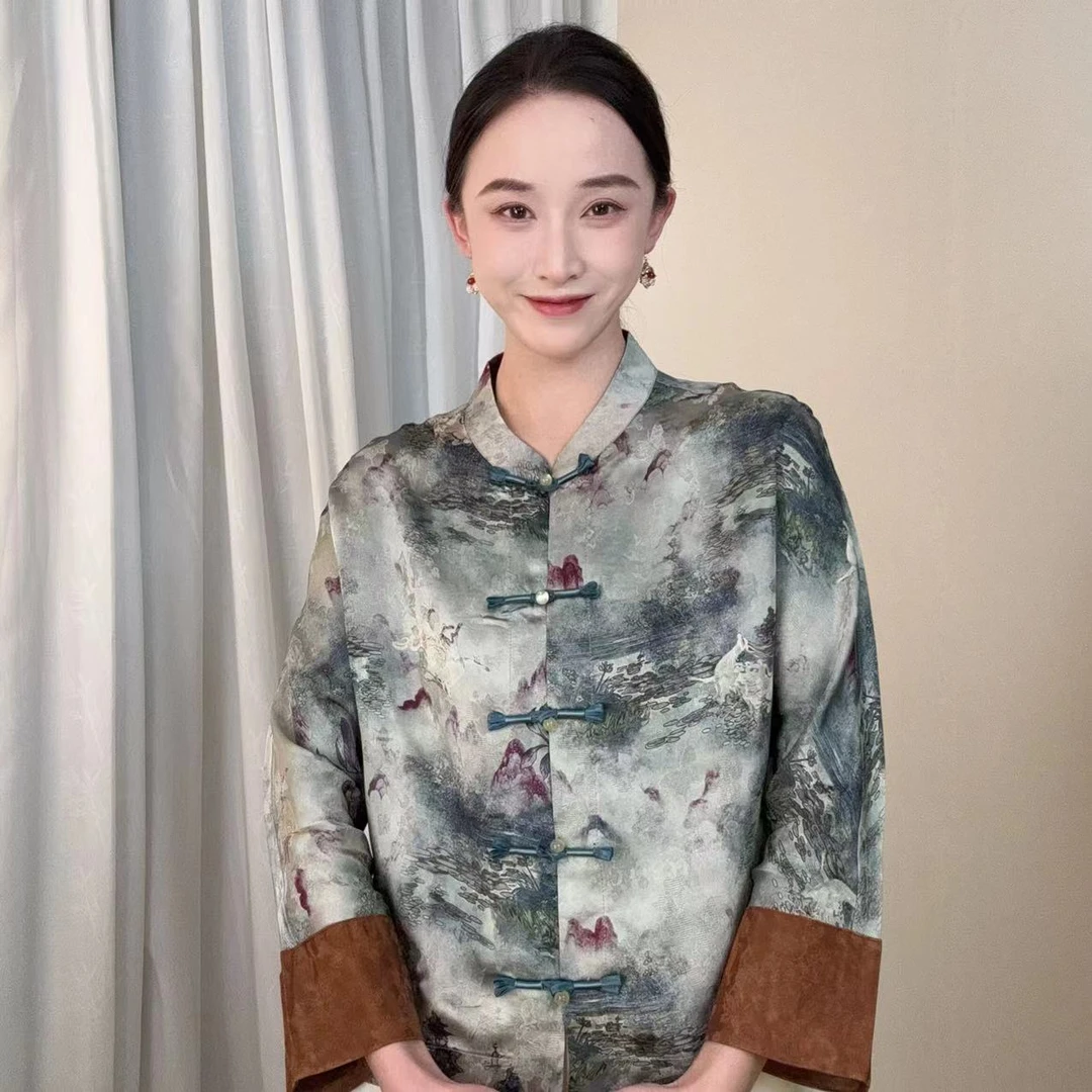 【山海经】2024夏季新款新中式国风复古老料外套XJN-788