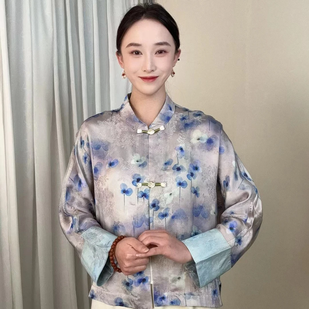 【兰花】夏季新款新中式重磅老料国风上衣YSG-058