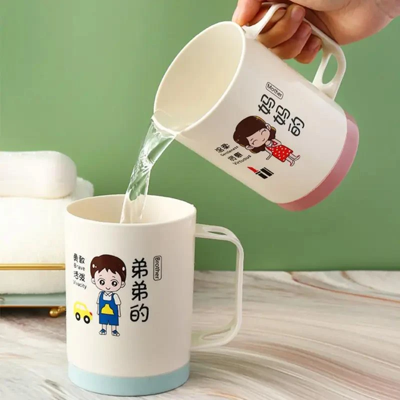 网红家用刷牙杯儿童漱口杯加厚耐摔学生洗漱杯旅行外出防摔牙缸