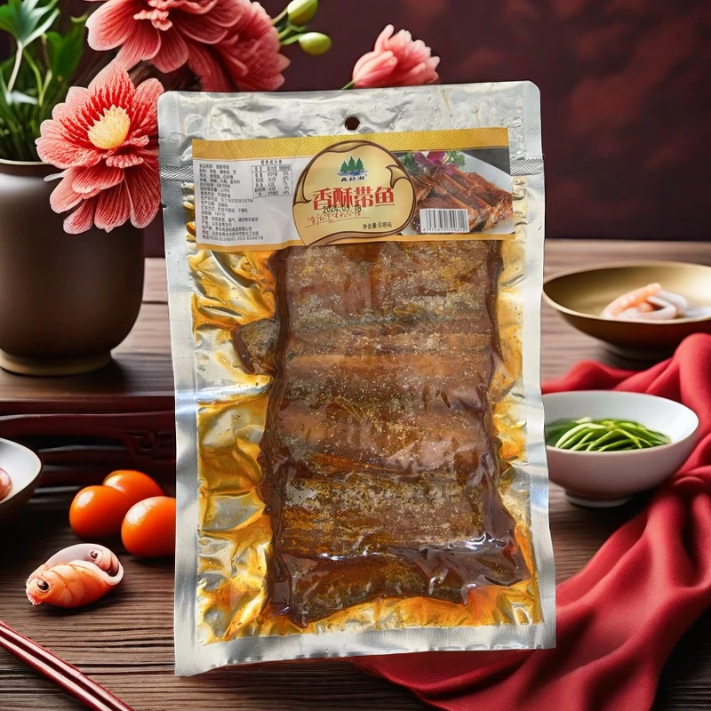 森林湖香酥带鱼下酒菜 青岛特产 美食 红烧鱼 即开即食450g*2包