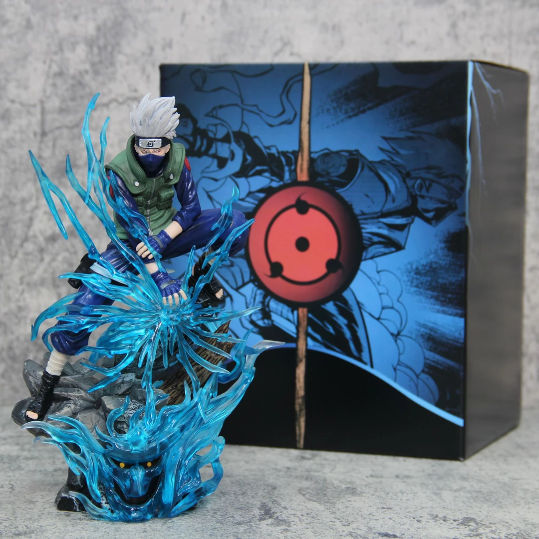 火影忍者STUDIO十年百忍卡卡西手办千鸟蓝色特效动漫模型摆件