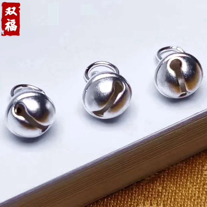 足银银制品 【小铃铛】999足银纯银配件哆啦A梦小叮当diy手工银饰