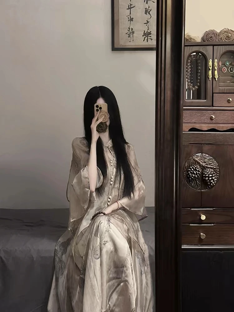 【001-050】非图片款仙女春秋冬款碎花连衣裙丁达尔风小香风开衫衣