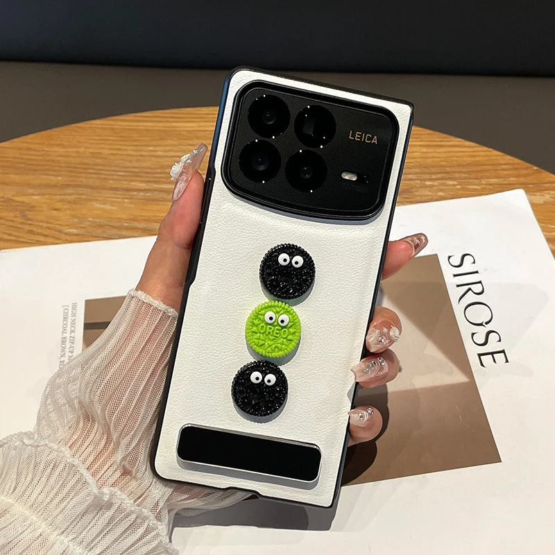 奥利奥适用小米MIXFold4手机壳保护套Fold3折折叠横条支架防摔壳