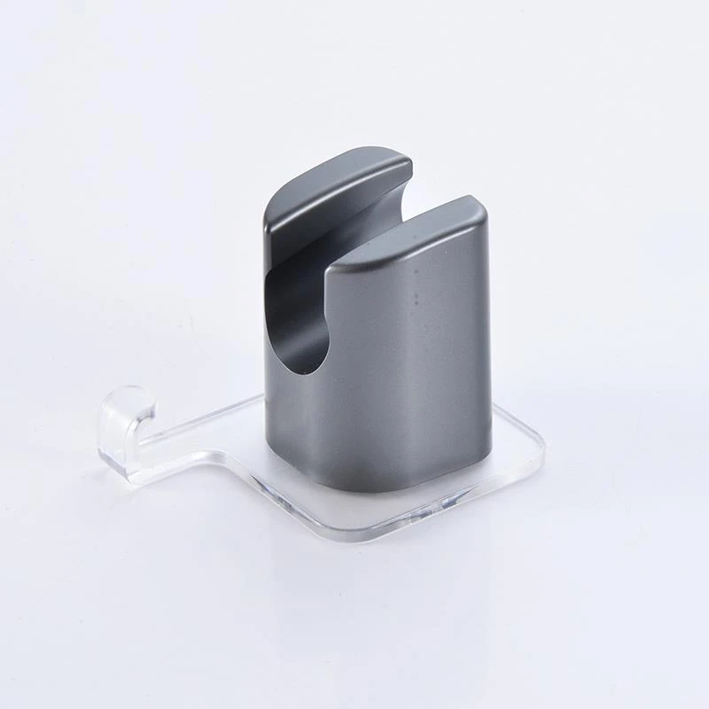 浴室免打孔喷枪支架马桶伴侣墙座胶粘家用灰黑色喷头固定底座挂座