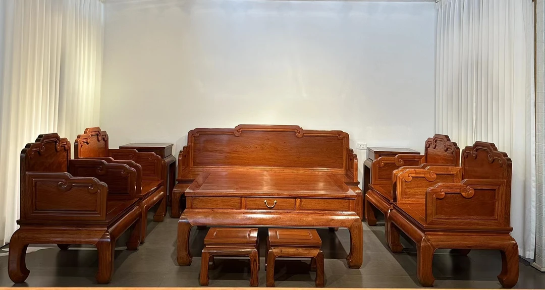 五福古典沙发十件套