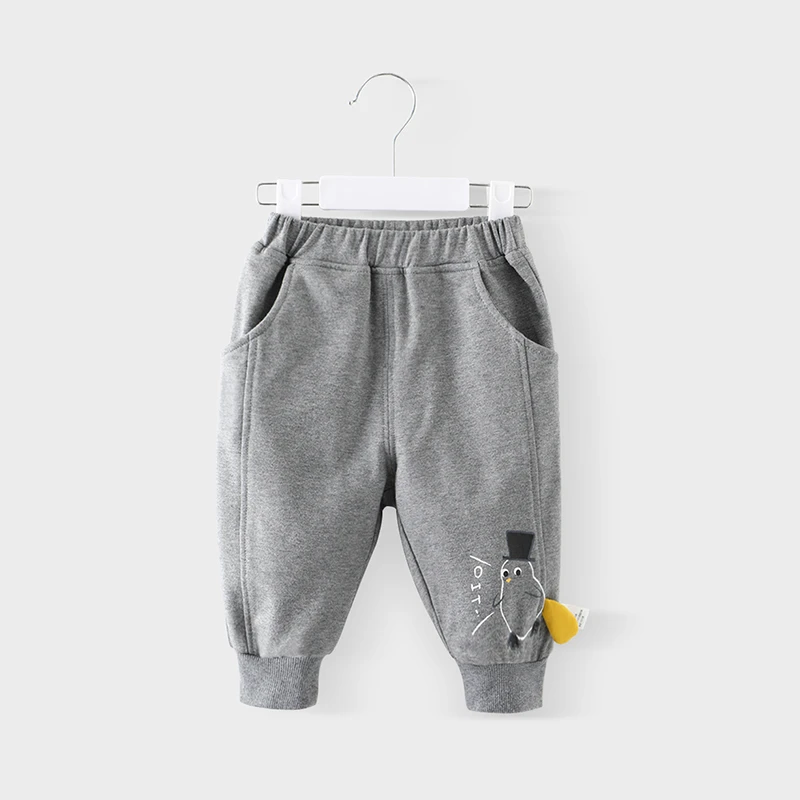 儿童裤子纯棉男宝宝束脚裤秋款休闲裤女童洋气运动裤春秋装外出裤