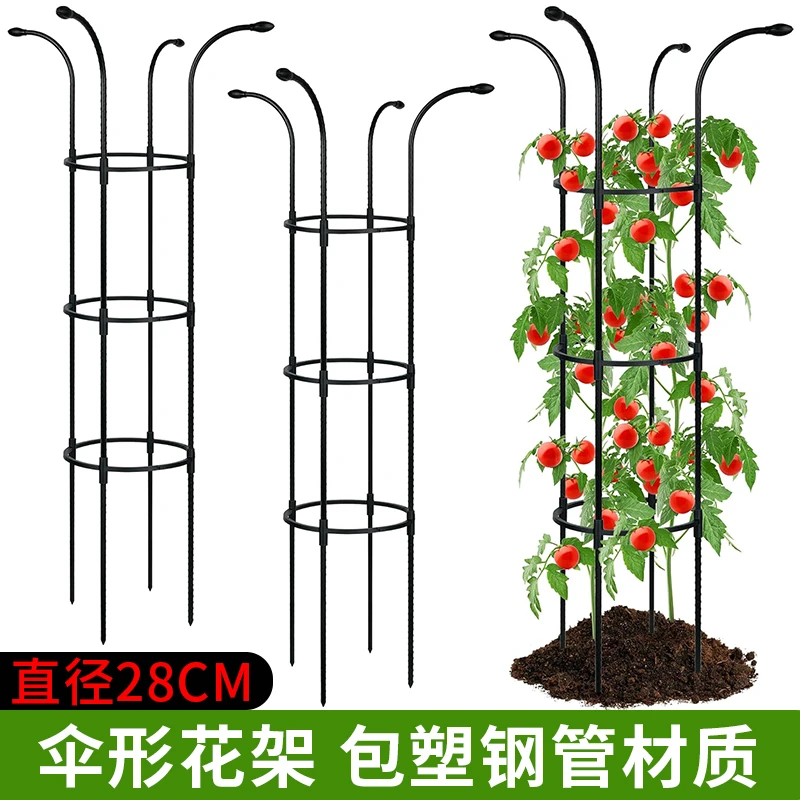 月季爬藤花架户外阳台铁线莲花柱攀爬支架园艺风车茉莉伞形支撑杆