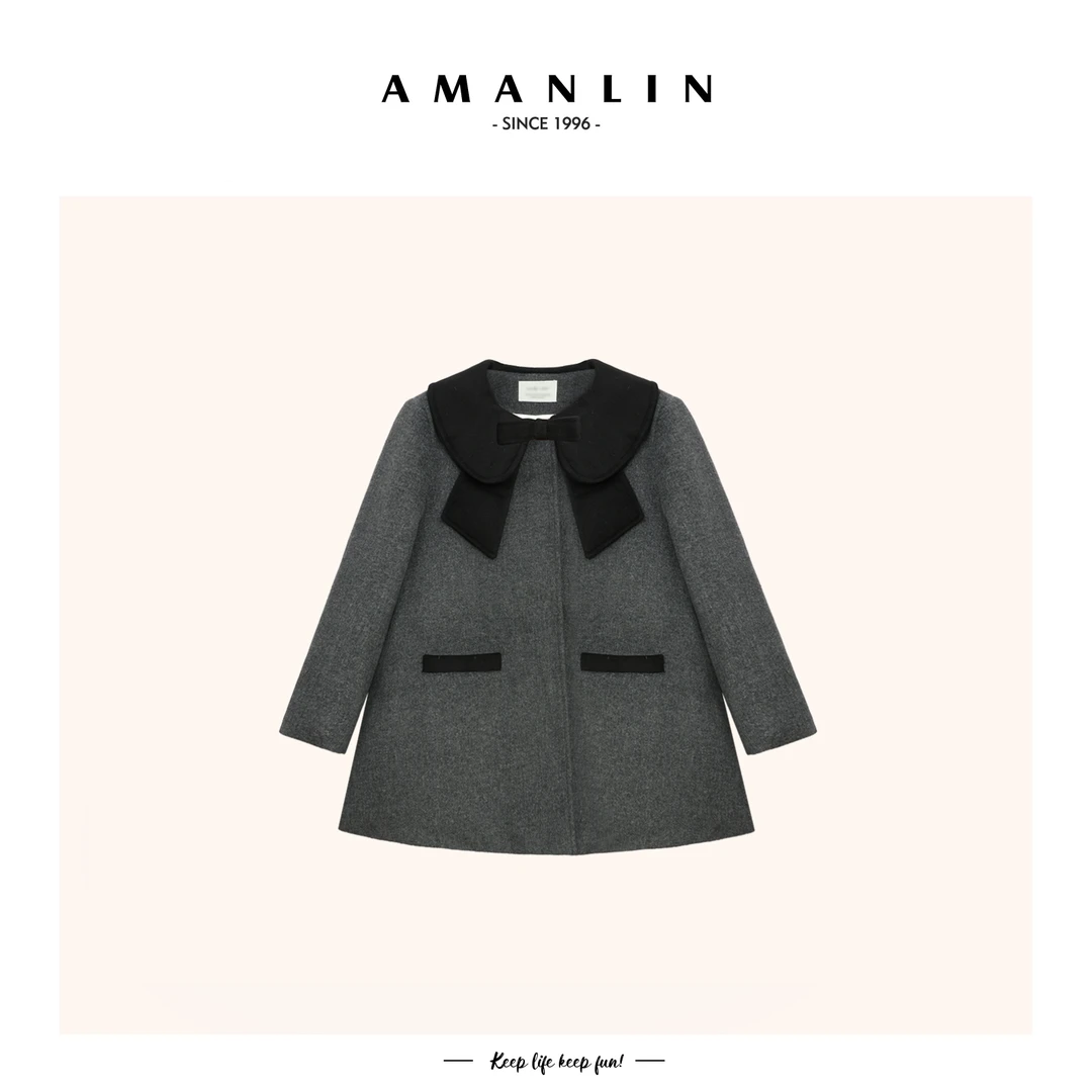 【AMANLIN】秋季新款小个子气质时尚走秀百搭修身款外套-H00191