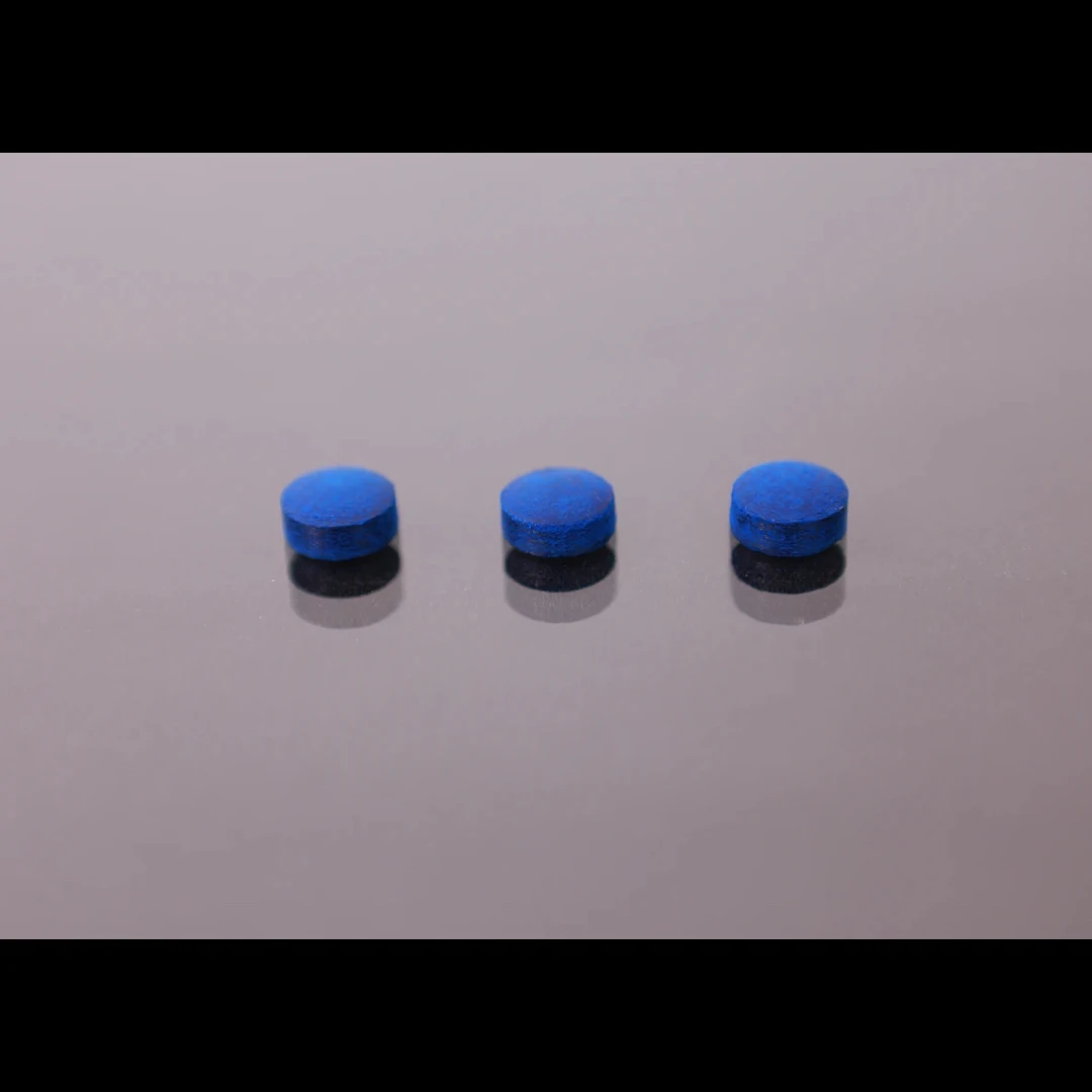 进口水牛皮头超级蓝钻皮头台球杆皮头正品