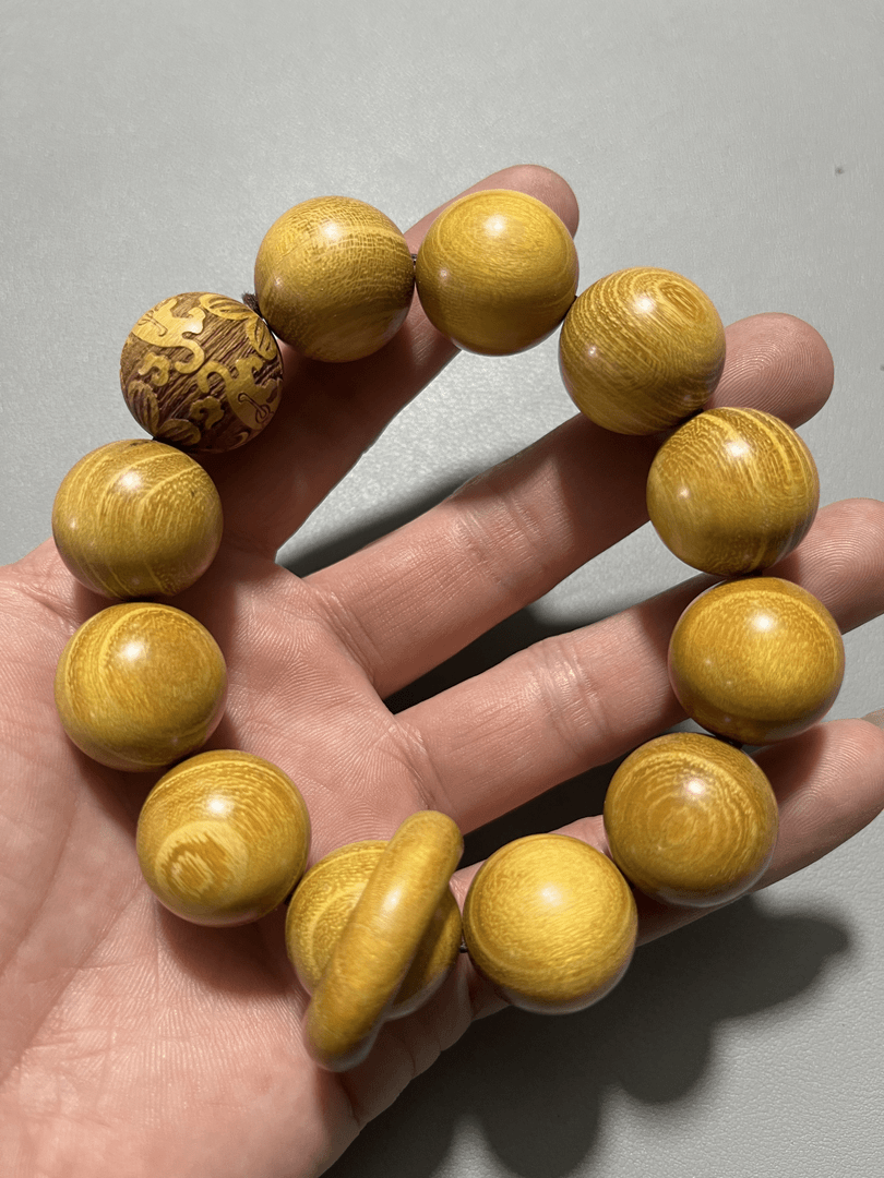 A340黄金木2.0跑环款单圈手串