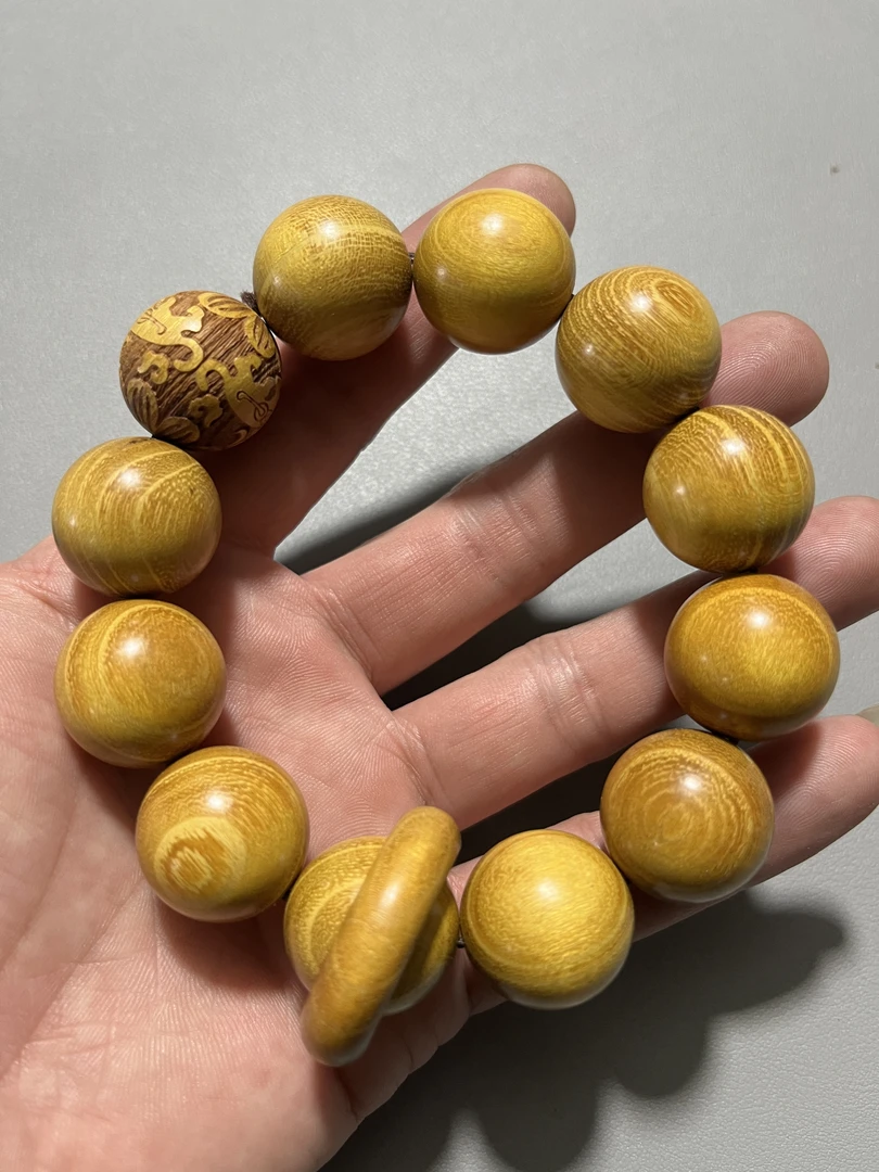 A340黄金木2.0跑环款单圈手串