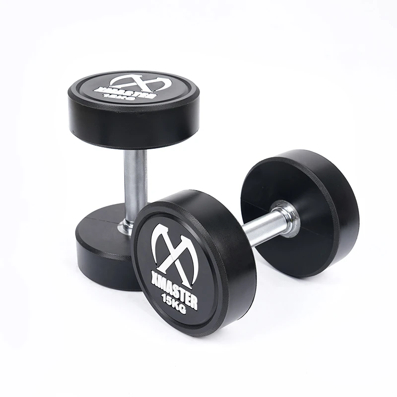 （275-1500kg）XMASTER哑铃健身家用cpu包胶哑铃CPU圆头哑铃
