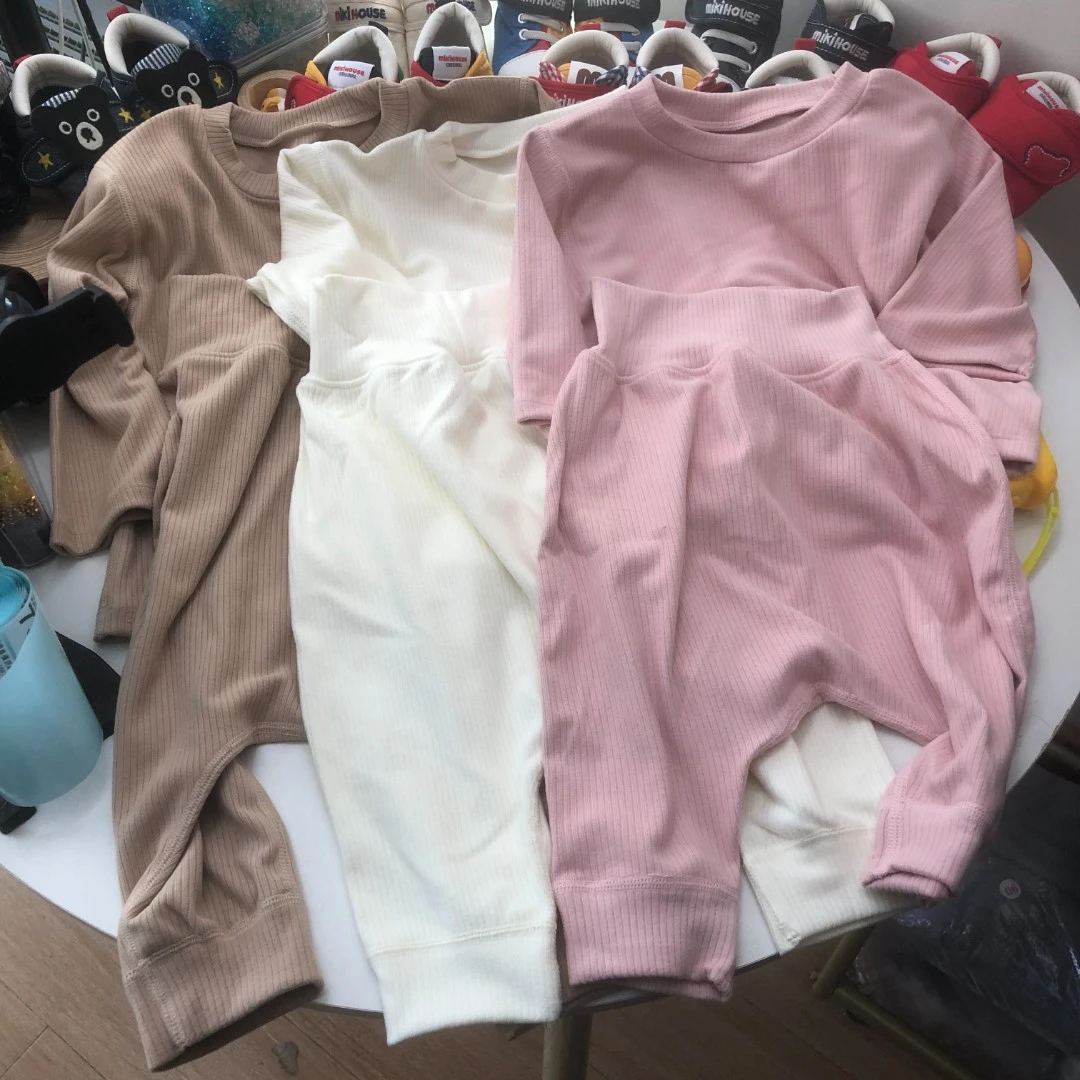 【套装】直播间同价奶呼呼大屁屁裤套装大菠萝外贸纯色童装时尚长袖