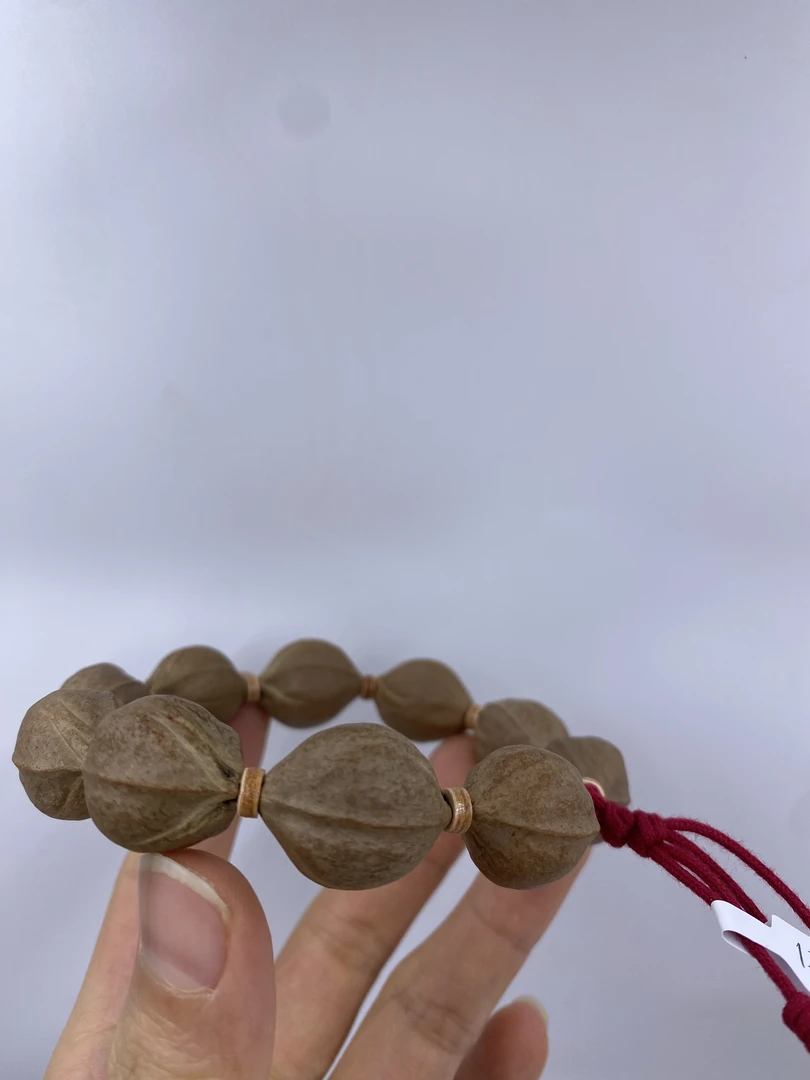 JIUYUE九月铁核    17*23三花鲨鱼背原生态梅林铁核橄榄核素串