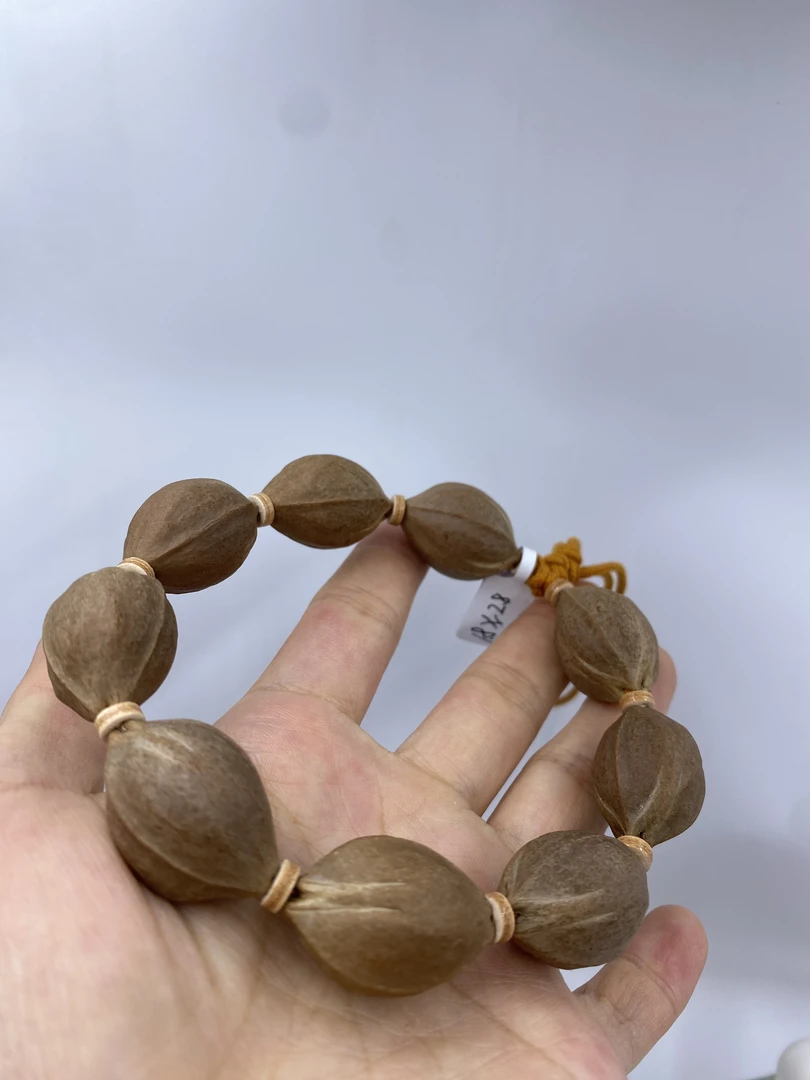 JIUYUE九月铁核    23*28三花鲨鱼背原生态梅林铁核橄榄核素串