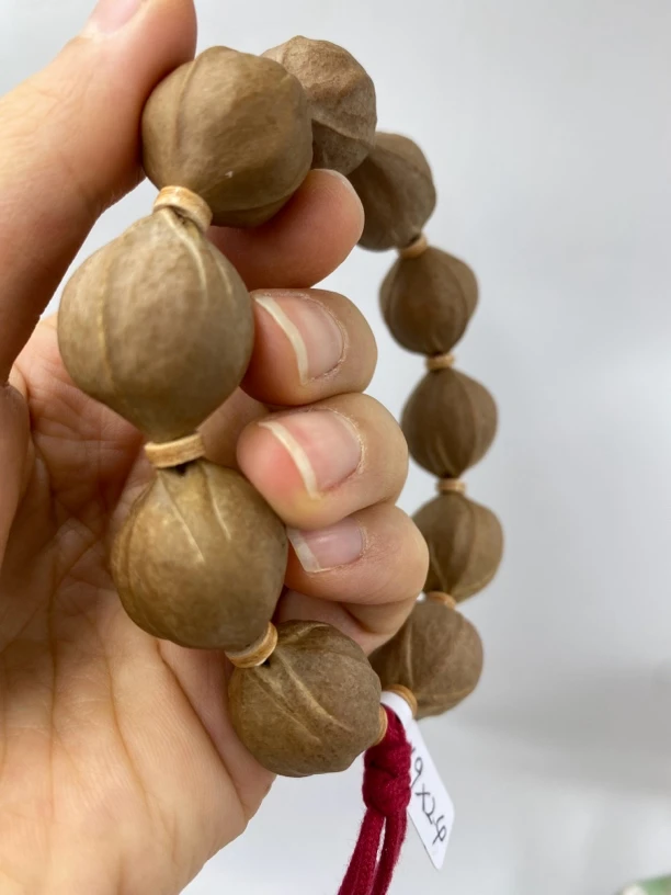 JIUYUE九月铁核    19*24三花鲨鱼背原生态梅林铁核橄榄核素串