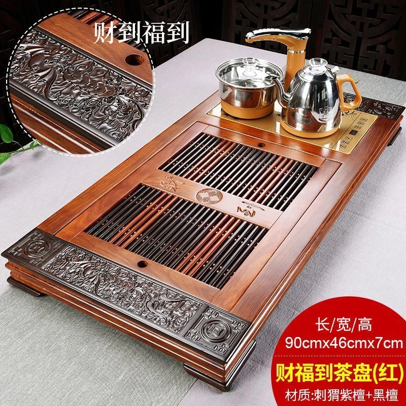 家用全自动一体高端茶盘带排水储水茶盘沥水抽屉式茶托盘多功能