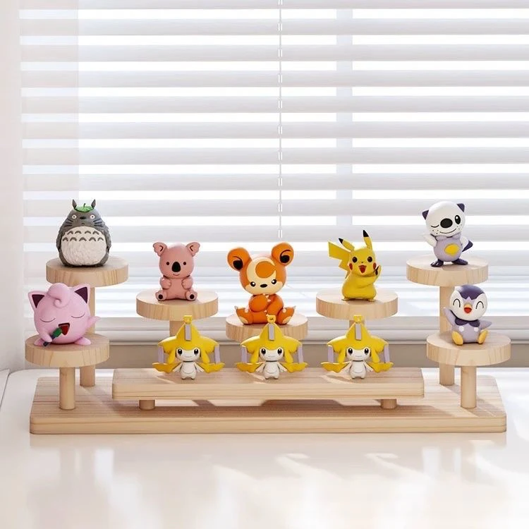 摆摊展示架阶梯实木桌面创意饰品摆件陈列架收纳手办多肉收纳架