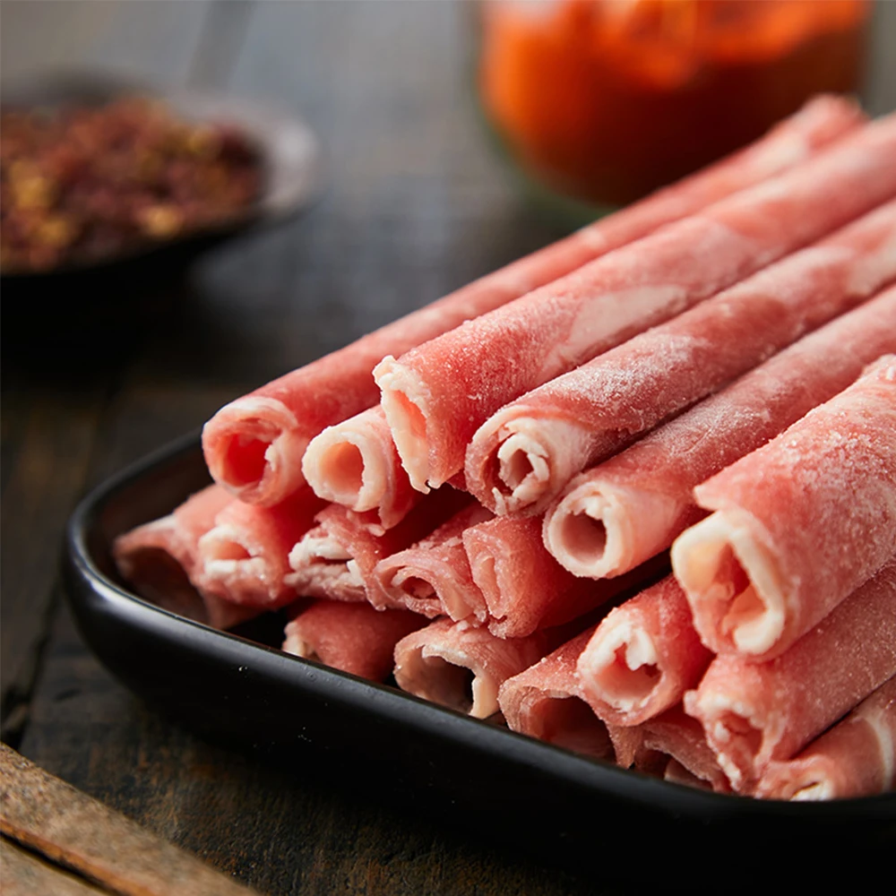 【霞客专享】恒都 原切安格斯厚切肥牛卷1.2kg 嫩滑冷链精选牛肉卷