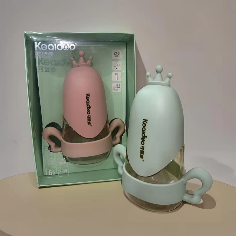 新疆包邮240ml/150ml-宽口径皇冠三角型PPSU自动奶瓶聚苯砜吸奶器