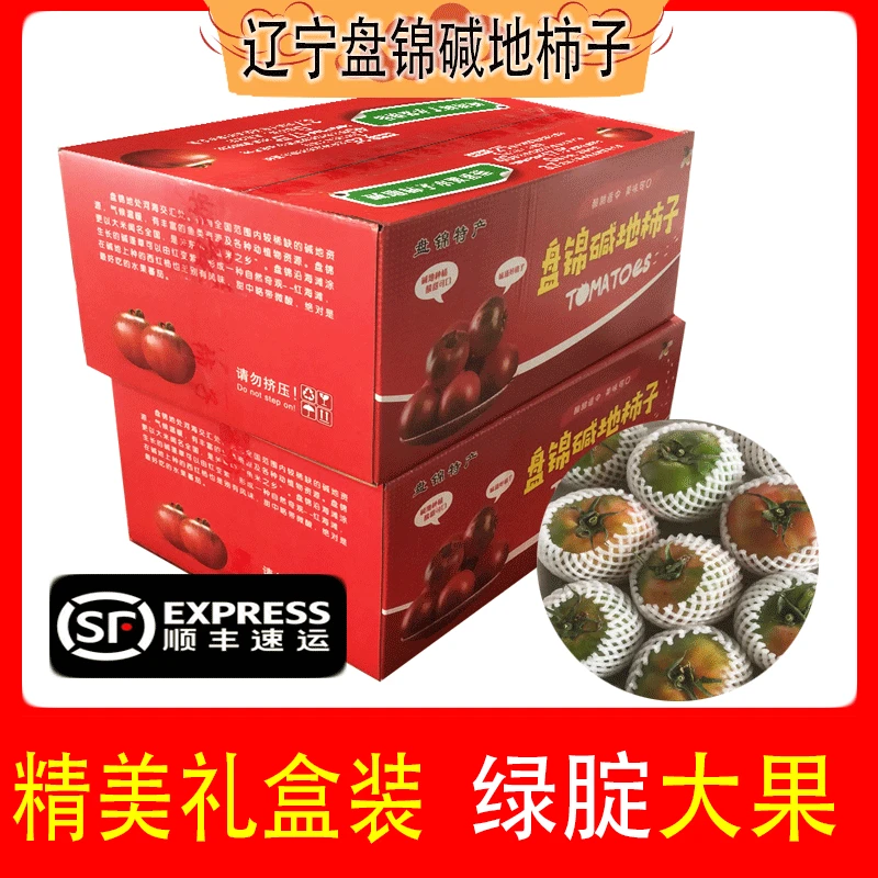 【精选小果/5斤】碱地柿子辽宁盘锦特产铁皮柿子番茄西红柿礼盒装