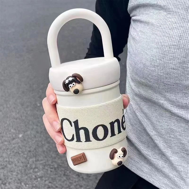 新款水杯女小众316不锈钢保温杯女生高颜值保冷咖啡杯学生手提杯