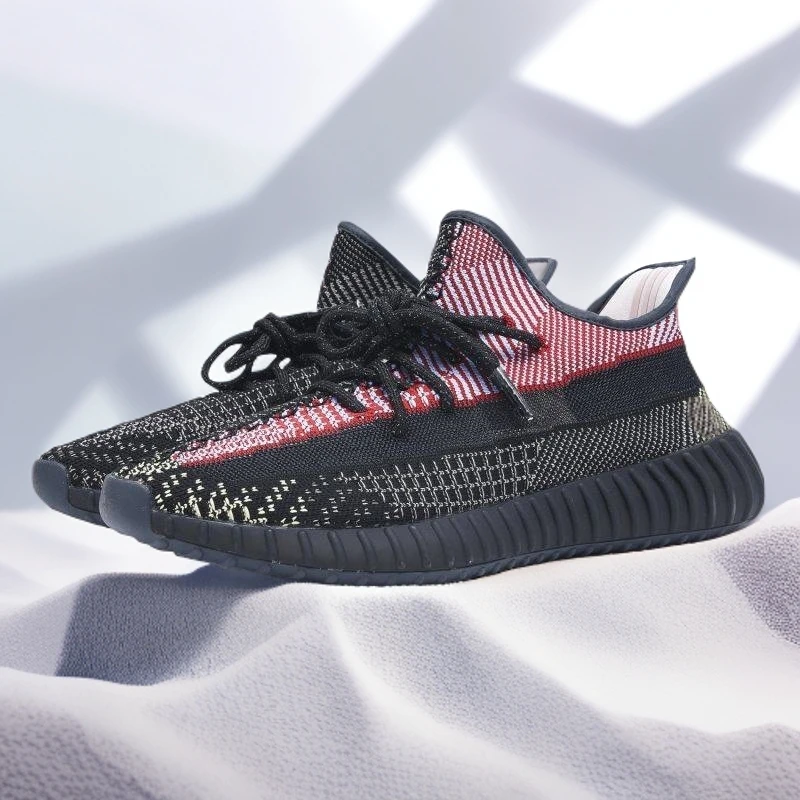 椰子鞋2024新款透气弹力飞织网鞋百搭网面情侣休闲跑步运动鞋