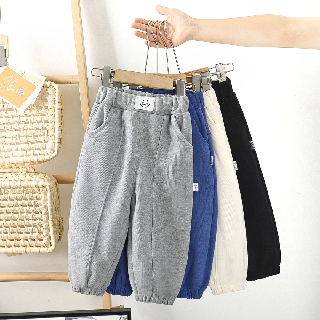 儿童春秋款休闲裤卫裤{不加绒}